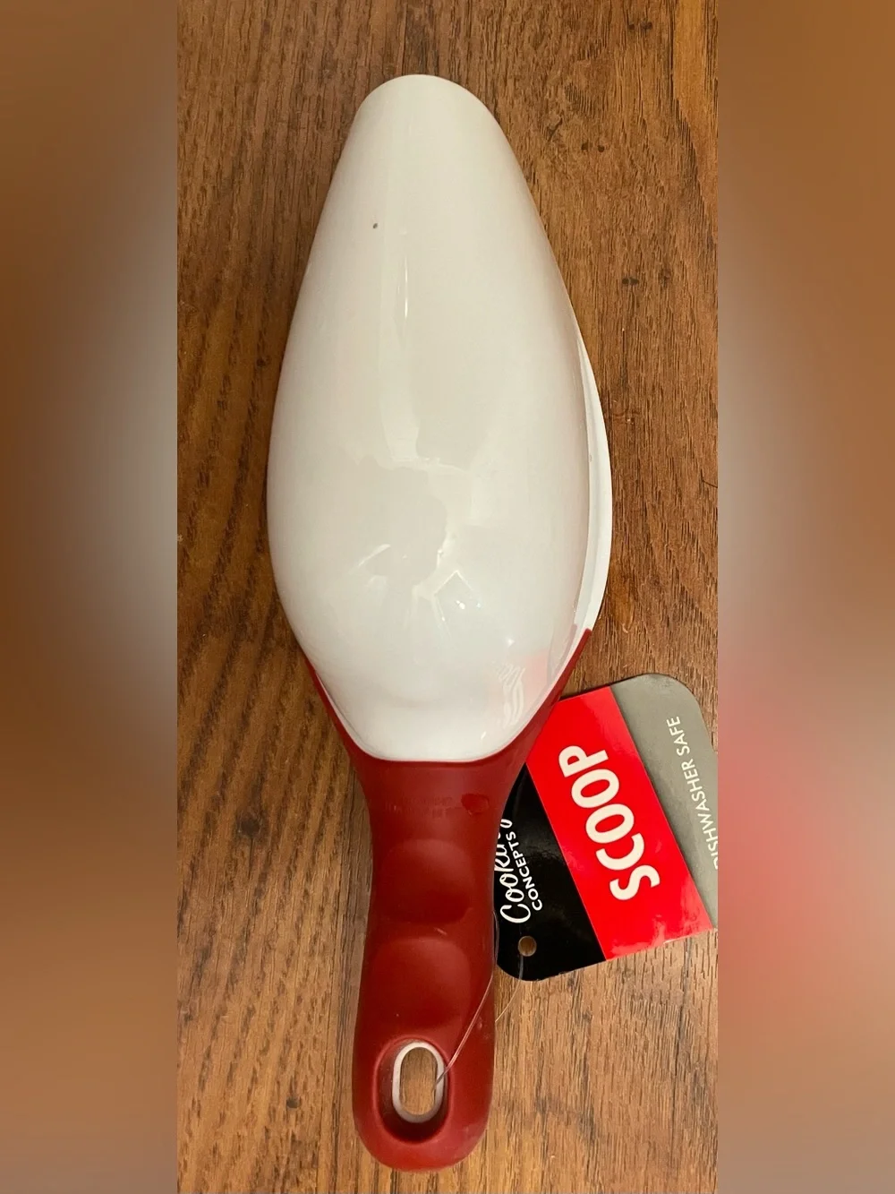 New Cooking Concept White and Red Plastic Scoop